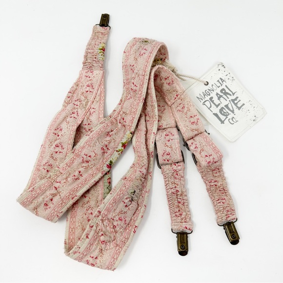 Magnolia Pearl Accessories - MAGNOLIA PEARL FLORAL SHAE SUSPENDERS - TART